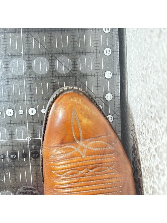 Tony Lama Men Size 9D 5084 Brown Leather Western Cowboy Embroidered Round Toe main image 10